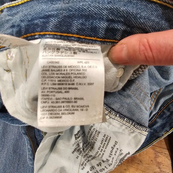 Levi's Jeans Mens 505 size 36" inseam 32" - Picture 6 of 9